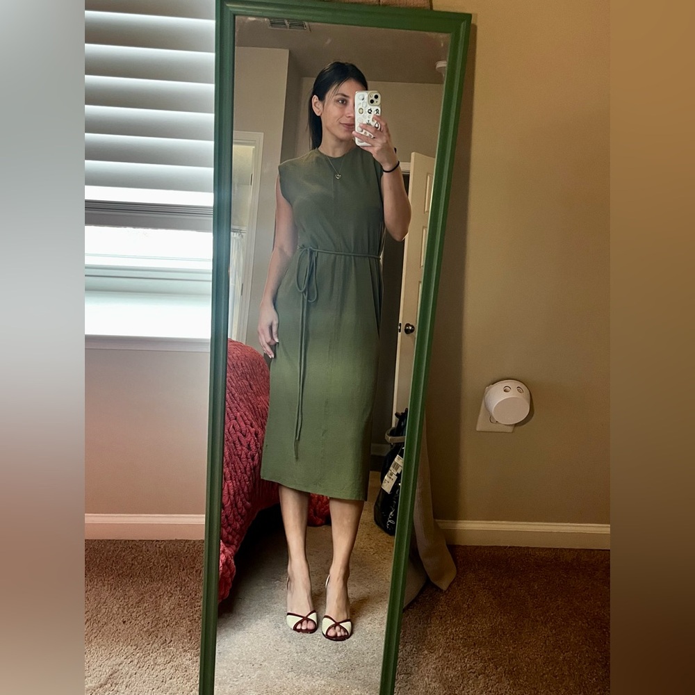 Every tie midi dress slits on both side